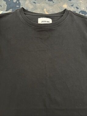Jason Wu Black Short-Sleeve Crewneck Tee